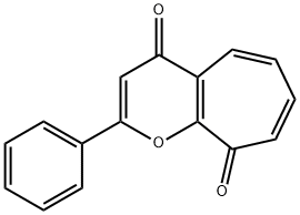 2-苯基环庚三烯并[B]吡喃-4,9-二酮 结构式
