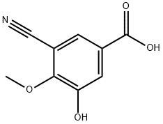 3-氰基-5-羟基-4-甲氧基苯甲酸 结构式