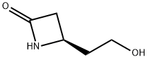 2-Azetidinone, 4-(2-hydroxyethyl)-, (4R)- 结构式