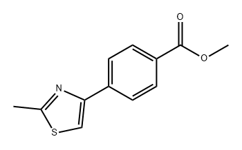 Benzoic acid, 4-(2-methyl-4-thiazolyl)-, methyl ester 结构式