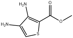 3,4-二氨基噻吩-2-羧酸甲酯 结构式