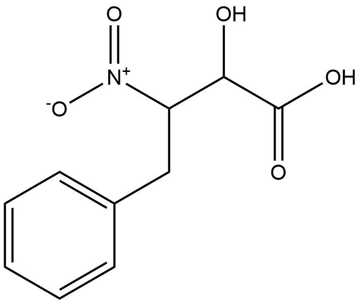 Benzenebutanoic acid, α-hydroxy-β-nitro- 结构式