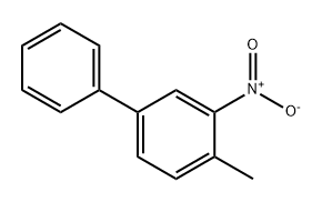 4-甲基-3-硝基联苯 结构式