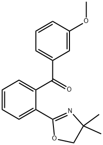 Methanone, [2-(4,5-dihydro-4,4-dimethyl-2-oxazolyl)phenyl](3-methoxyphenyl)- 结构式