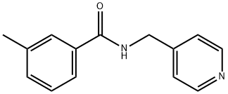 (3-甲基苯基)-N-(4-吡啶甲基)甲酰胺 结构式