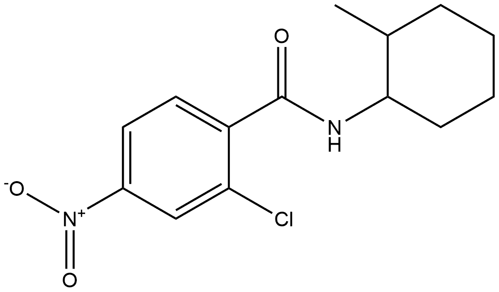 2-chloro-N-(2-methylcyclohexyl)-4-nitrobenzamide 结构式