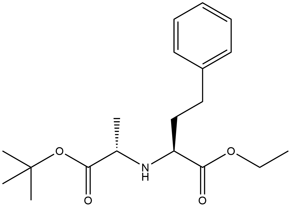 Benzenebutanoic acid, α-[[(1S)-2-(1,1-dimethylethoxy)-1-methyl-2-oxoethyl]amino]-, ethyl ester, (αS)- 结构式