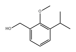 Benzenemethanol, 2-methoxy-3-(1-methylethyl)- 结构式