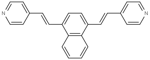 Pyridine, 4,4'-[1,4-naphthalenediyldi-(1E)-2,1-ethenediyl]bis- (9CI) 结构式