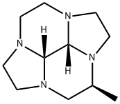 2a,?4a,?6a,?8a-?Tetraazacyclopent[fg]?acenaphthylene, decahydro-?8b-?methyl-?, cis- (9CI) 结构式