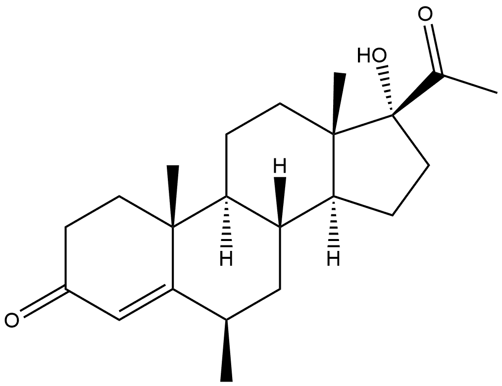 6β-Medroxyprogesterone 结构式