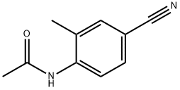 N-(4-氰基-2-甲基苯基)乙酰胺 结构式