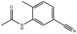 N-(5-氰基-2-甲基苯基)乙酰胺 结构式