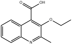 4-Quinolinecarboxylic acid, 3-ethoxy-2-methyl- 结构式