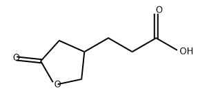 3-(5-氧代四氢呋喃-3-基)丙酸 结构式