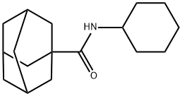 Tricyclo[3.3.1.13,7]decane-1-carboxamide, N-cyclohexyl- 结构式