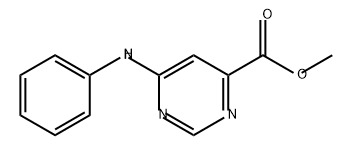 4-Pyrimidinecarboxylic acid, 6-(phenylamino)-, methyl ester 结构式