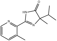 4H-Imidazol-4-one, 3,5-dihydro-5-methyl-5-(1-methylethyl)-2-(3-methyl-2-pyridinyl)- 结构式