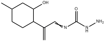 Hydrazinecarboxamide?, N-?[2-?(2-?hydroxy-?4-?methylcyclohexyl)?-?2-?propen-?1-?ylidene]?- 结构式