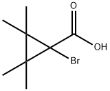 1-bromo-2,2,3,3-tetramethylcyclopropane-1-carboxylic acid 结构式