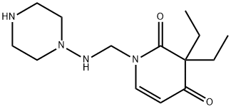 N-aminomethylpiperazine 3,3-diethyl-2,4-pyridinedione 结构式