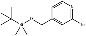 2-溴-4-(((叔丁基二甲基硅基)氧基)甲基)吡啶 结构式