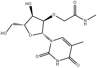 Uridine, 5-methyl-2'-O-[2-(methylamino)-2-oxoethyl]- 结构式