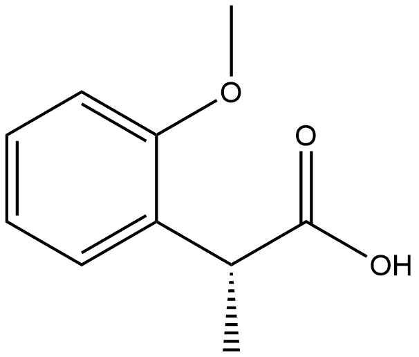 (R)-2-(2-甲氧基苯基)丙酸 结构式