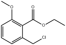 Benzoic acid, 2-(chloromethyl)-6-methoxy-, ethyl ester 结构式