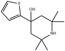 4-Piperidinol, 2,2,6,6-tetramethyl-4-(2-thienyl)- 结构式