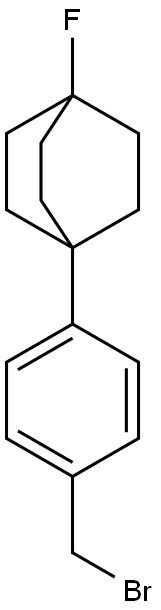 1-fluoro-4-(p-broMoMethylphenyl)bicyclo<2.2.2>octane 结构式