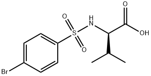 D-Valine, N-[(4-bromophenyl)sulfonyl]- 结构式