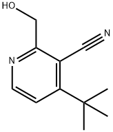 3-Pyridinecarbonitrile, 4-(1,1-dimethylethyl)-2-(hydroxymethyl)- 结构式