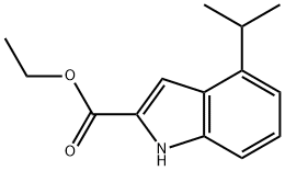 4-异丙基吲哚-2-甲酸乙酯 结构式