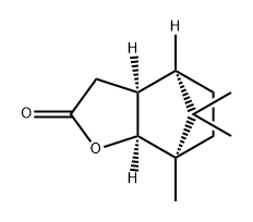 4,7-Methanobenzofuran-2(3H)-one, hexahydro-7,8,8-trimethyl-, (3aS,4R,7R,7aS)- 结构式