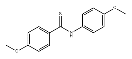 Benzenecarbothioamide, 4-methoxy-N-(4-methoxyphenyl)- 结构式