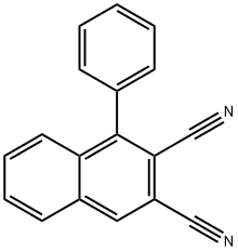 1-Phenylnaphthalene-2,3-dicarbonitrile 结构式