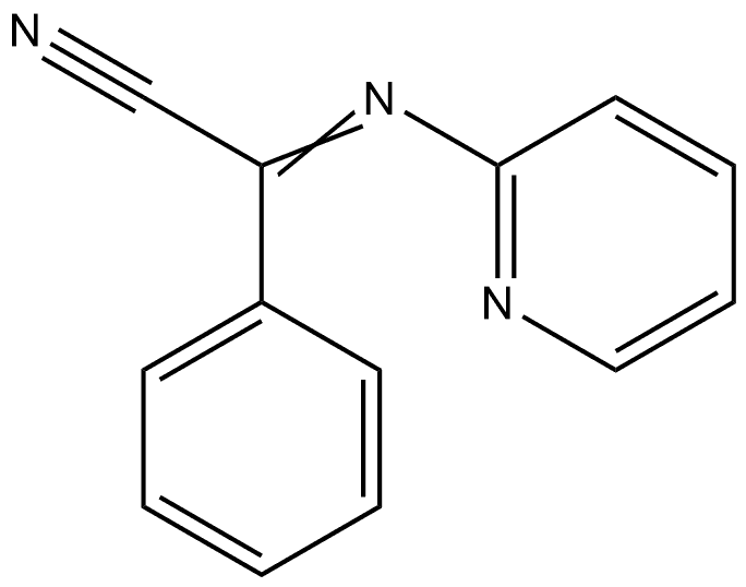 Benzeneacetonitrile, α-(2-pyridinylimino)- 结构式