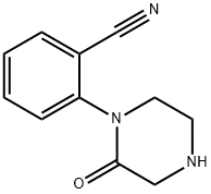 2-(2-Oxo-1-piperazinyl)benzonitrile 结构式