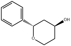 2H-Pyran-4-ol, tetrahydro-2-phenyl-, (2S,4S)- 结构式