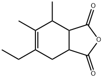 1,?3-?Isobenzofurandione, 6-?ethyl-?3a,?4,?7,?7a-?tetrahydro-?4,?5-?dimethyl- 结构式