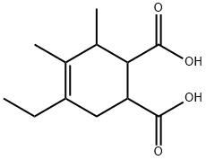 4-?Cyclohexene-?1,?2-?dicarboxylic acid, 5-?ethyl-?3,?4-?dimethyl- 结构式