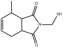 1H-?Isoindole-?1,?3(2H)?-?dione, 3a,?4,?7,?7a-?tetrahydro-?2-?(mercaptomethyl)?-?4-?methyl- 结构式