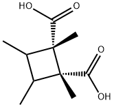 1,?2-?Cyclobutanedicarboxy?lic acid, 1,?2,?3,?4-?tetramethyl-?, (1S,?2R)?- 结构式