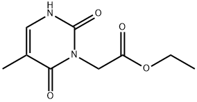 1(2H)?-?Pyrimidineacetic acid, 3,?6-?dihydro-?5-?methyl-?2,?6-?dioxo-?, ethyl ester 结构式