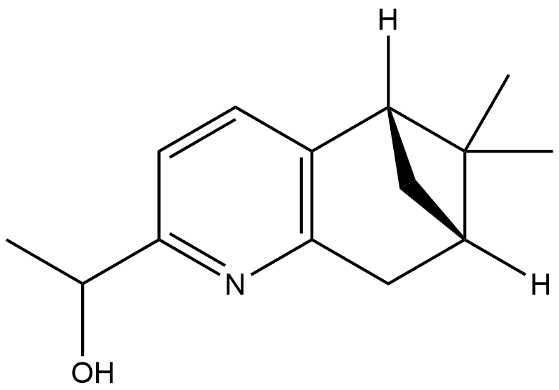 5,?7-?Methanoquinoline-?2-?methanol, 5,?6,?7,?8-?tetrahydro-?α,?6,?6-?trimethyl-?, (5S,?7S)?- 结构式