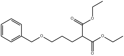 3-(苄氧基丙基)丙二酸二乙酯 结构式