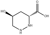 (3R,5S)-Hexahydro-5-hydroxy-3-pyridazinecarboxylic acid 结构式
