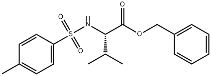 L-Valine, N-[(4-methylphenyl)sulfonyl]-, phenylmethyl ester 结构式