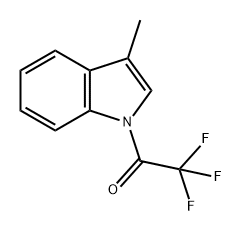 Ethanone, 2,2,2-trifluoro-1-(3-methyl-1H-indol-1-yl)- 结构式